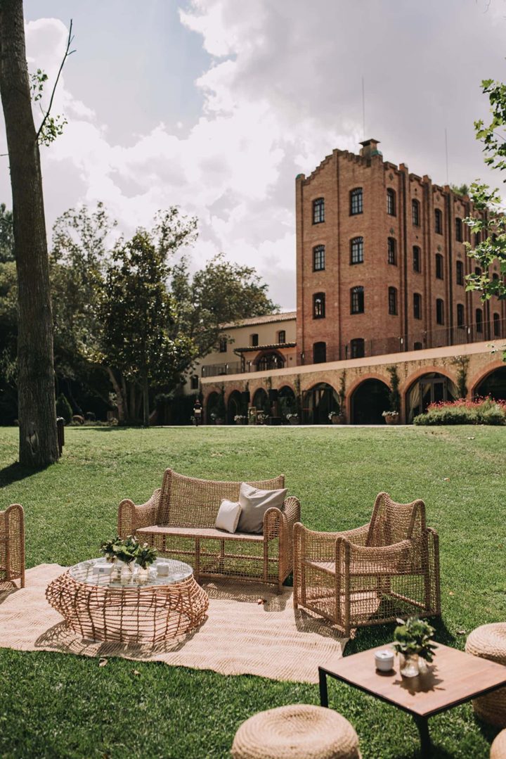 Els jardins exteriors de LA Farinera avui dia